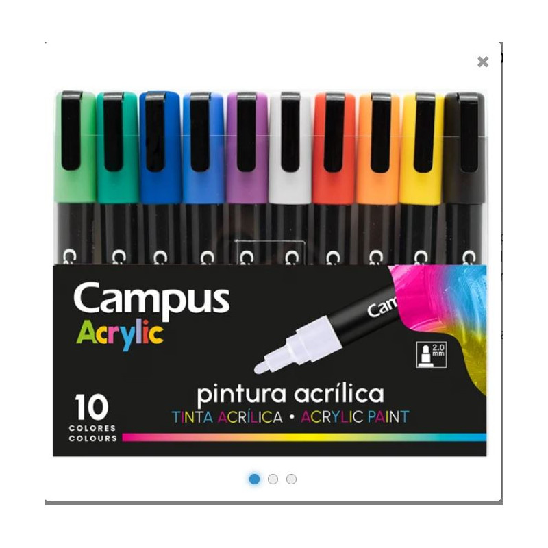 Rotuladores Acrílicos 10 colores