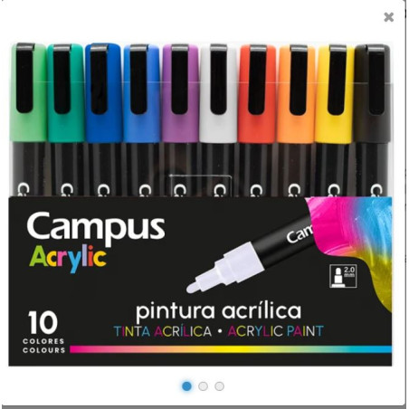 Rotuladores Acrílicos 10 colores